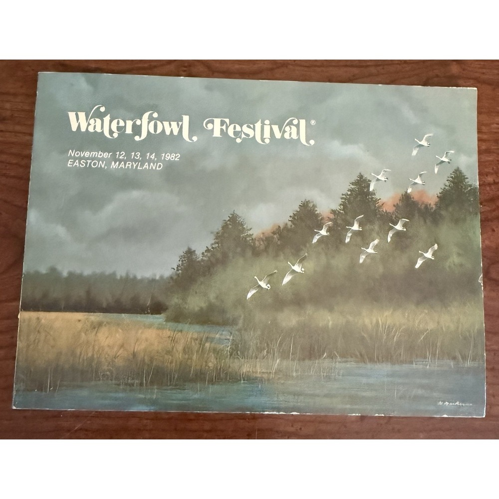 WATERFOWL FESTIVAL Easton MD illustrated program Booklet 1982